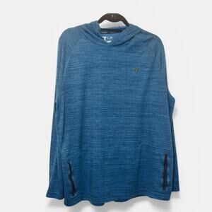 Russell Athletic Dri Fit Blue Pullover Hoodie with slot pockets XL